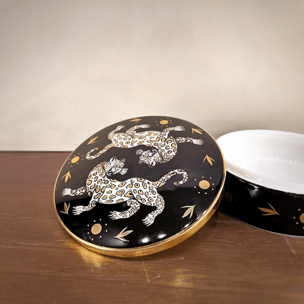 Maenad Glazed Porcelain Round Box - Che Cose Belle