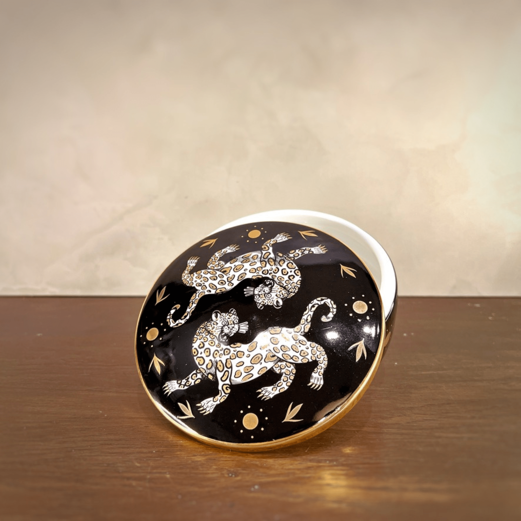 Maenad Glazed Porcelain Round Box - Che Cose Belle