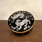 Maenad Glazed Porcelain Round Box - Che Cose Belle