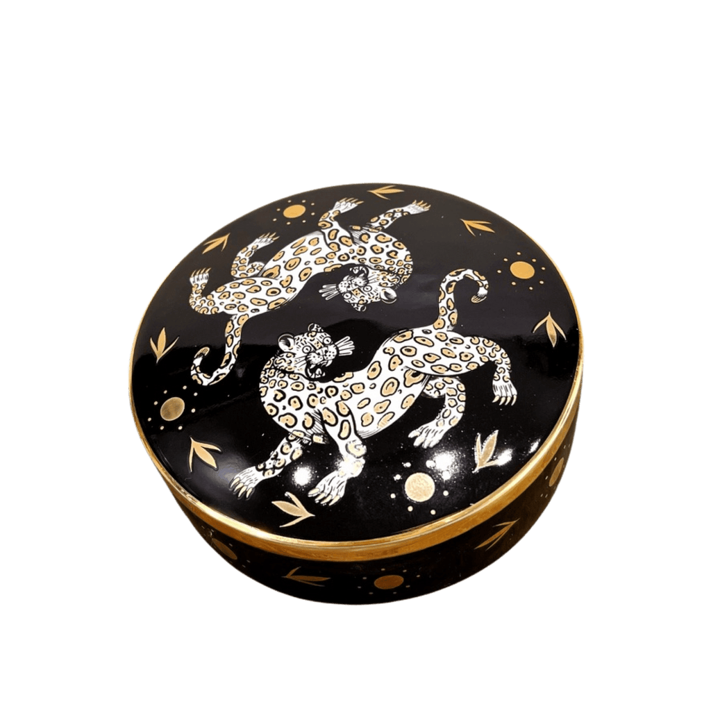 Maenad Glazed Porcelain Round Box - Che Cose Belle