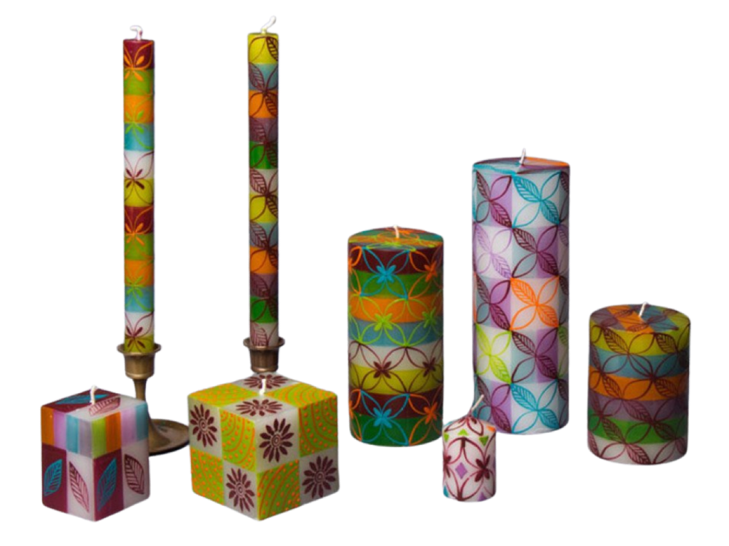 Magic Garden Painted Candles - Che Cose Belle