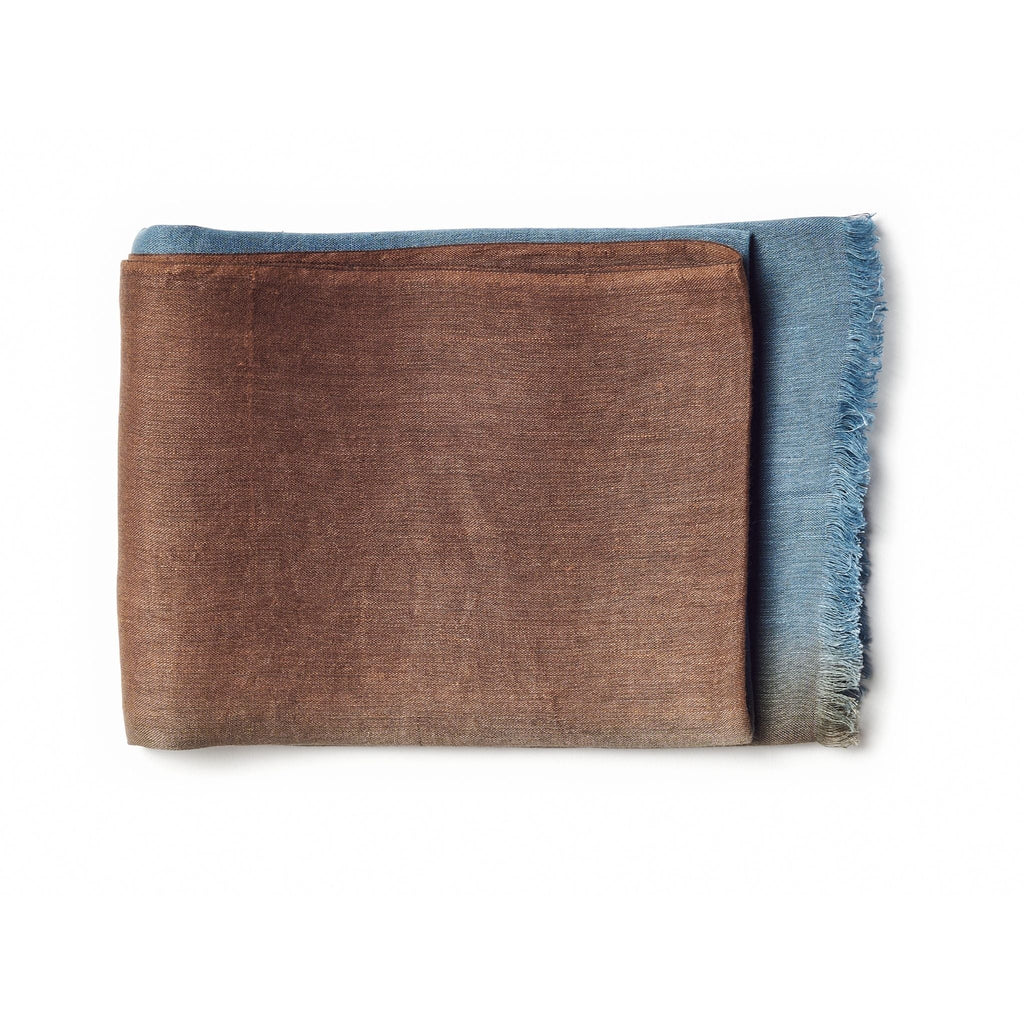 Mahogany Sky Soft Linen Silk Handloom Scarf - Che Cose Belle