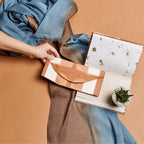 Mahogany Sky Soft Linen Silk Handloom Scarf - Che Cose Belle