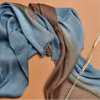 Mahogany Sky Soft Linen Silk Handloom Scarf - Che Cose Belle