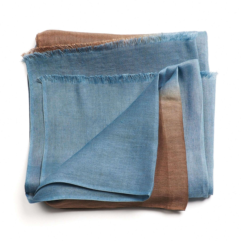 Mahogany Sky Soft Linen Silk Handloom Scarf - Che Cose Belle