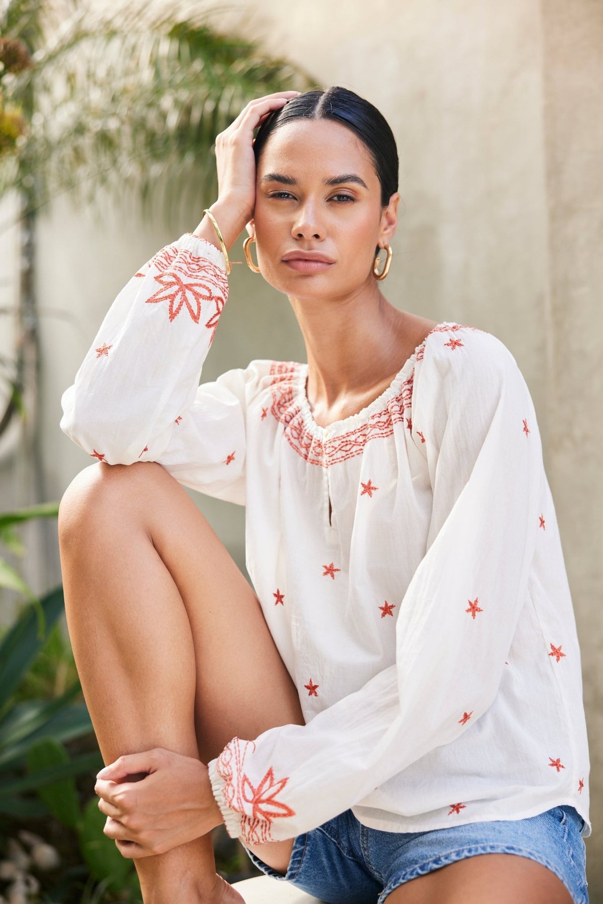Maise Embroiderd Top - Che Cose Belle