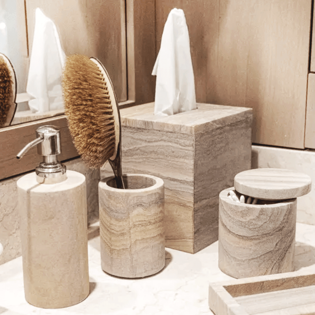 Malibu Sandstone Tissue Box - Che Cose Belle