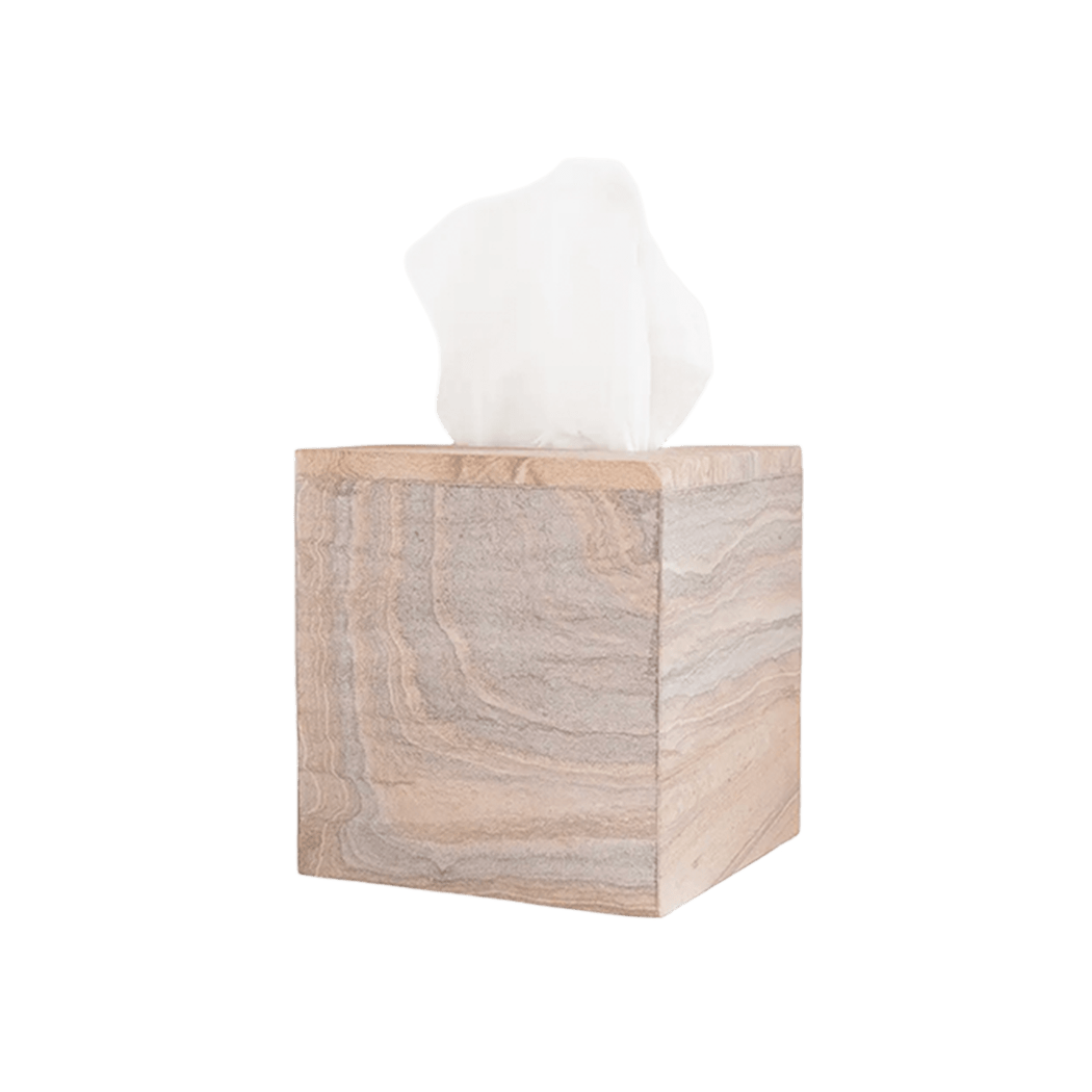 Malibu Sandstone Tissue Box - Che Cose Belle