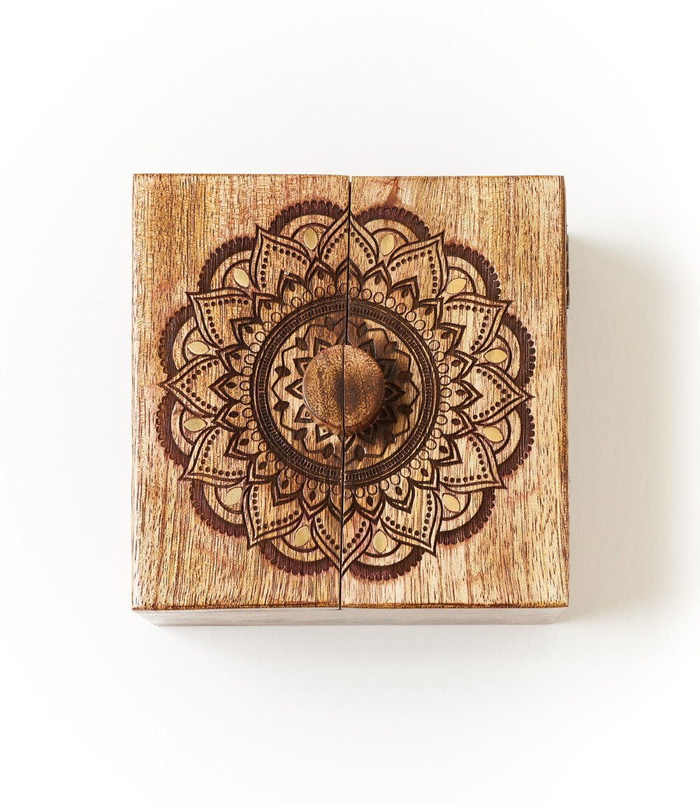 Mandala Keepsake Box - Mango Wood, Fair Trade - Che Cose Belle