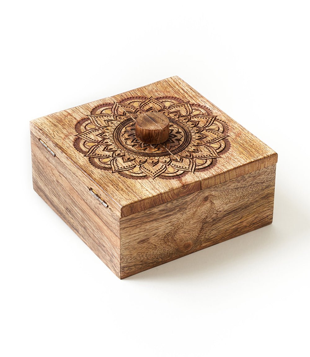 Mandala Keepsake Box - Mango Wood, Fair Trade - Che Cose Belle