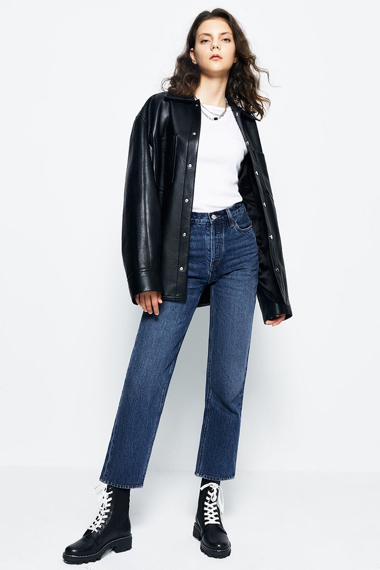 Manhattan High Rise Straight Ankle Jeans HJ160 - Che Cose Belle