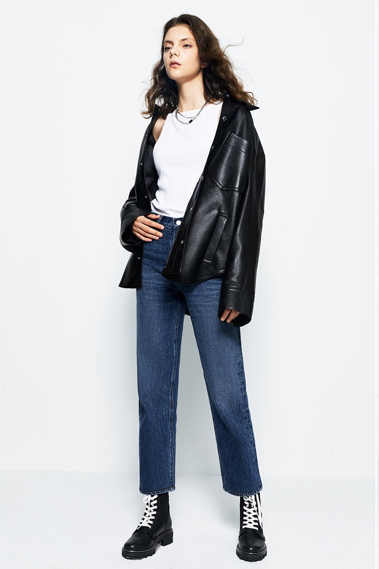 Manhattan High Rise Straight Ankle Jeans HJ160 - Che Cose Belle