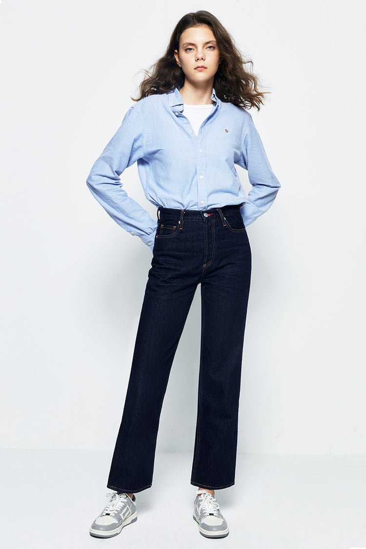 Manhattan High Rise Straight Ankle Jeans HJ160 - Che Cose Belle