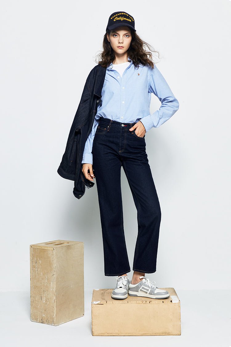 Manhattan High Rise Straight Ankle Jeans HJ160 - Che Cose Belle