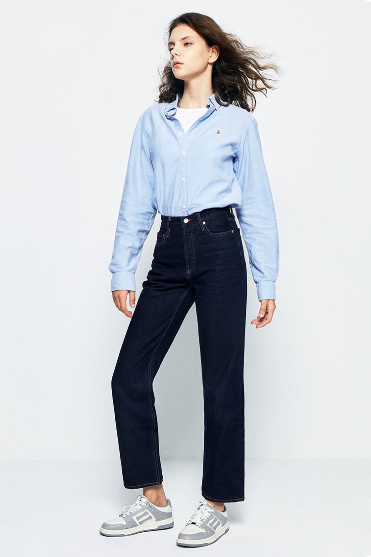 Manhattan High Rise Straight Ankle Jeans HJ160 - Che Cose Belle