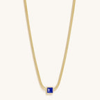 Manifest & Believe - Lapis Lazuli Evil Eye September Birthstone Necklace - Che Cose Belle