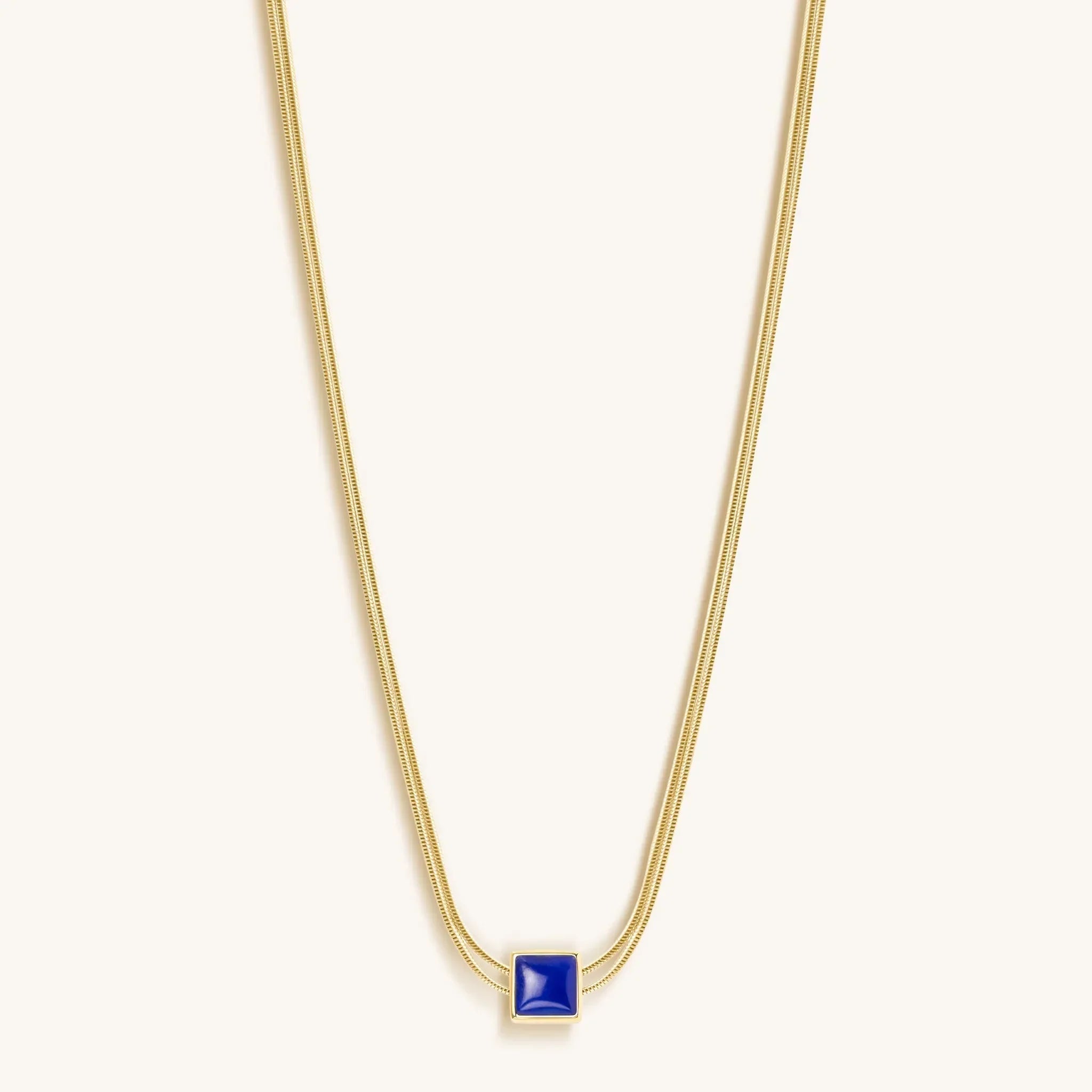Manifest & Believe - Lapis Lazuli Evil Eye September Birthstone Necklace - Che Cose Belle