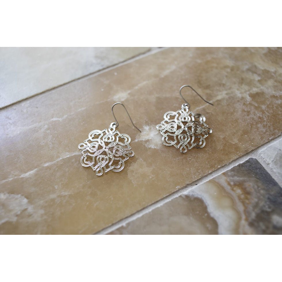 Manuscript Calligraphy Earrings - Che Cose Belle