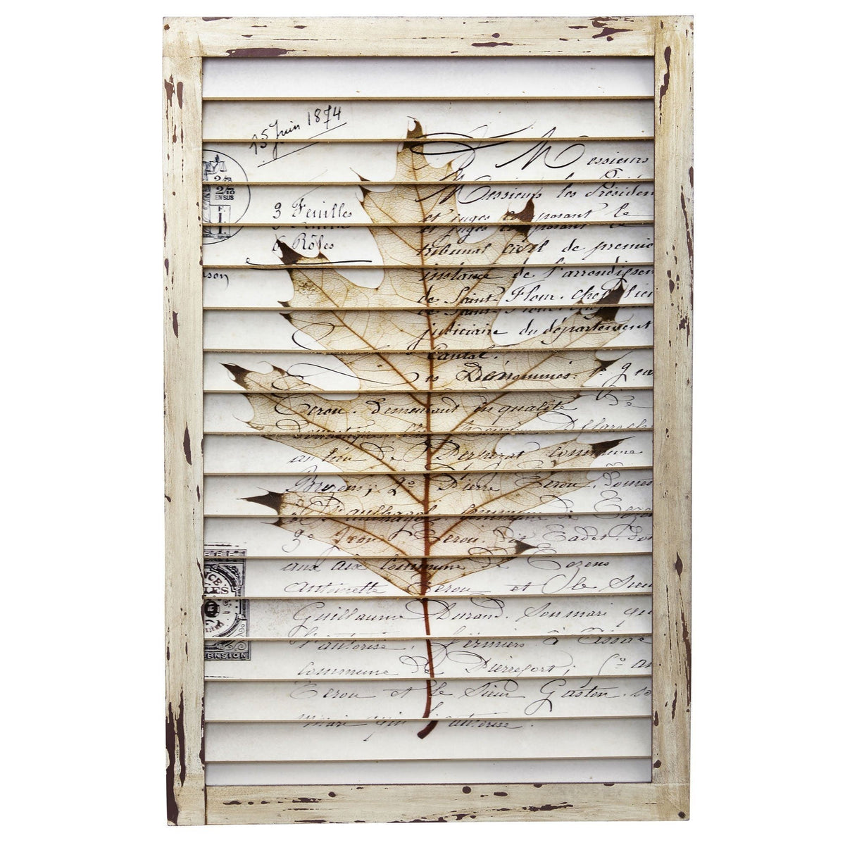 Maple Leaf Window Shutter Wall Décor - Che Cose Belle