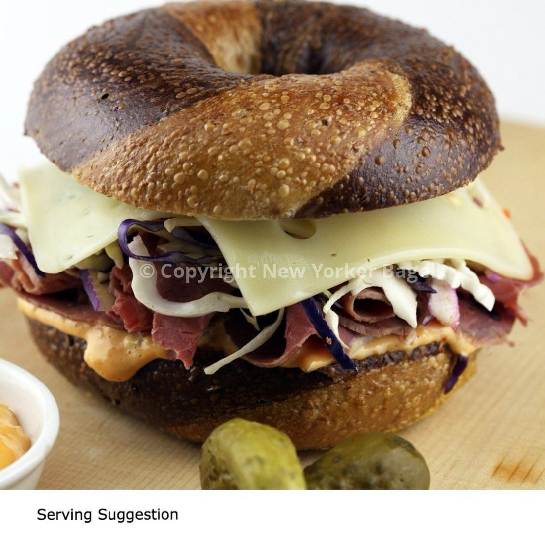 Marble Rye Bagels - 2 Dozen - Che Cose Belle