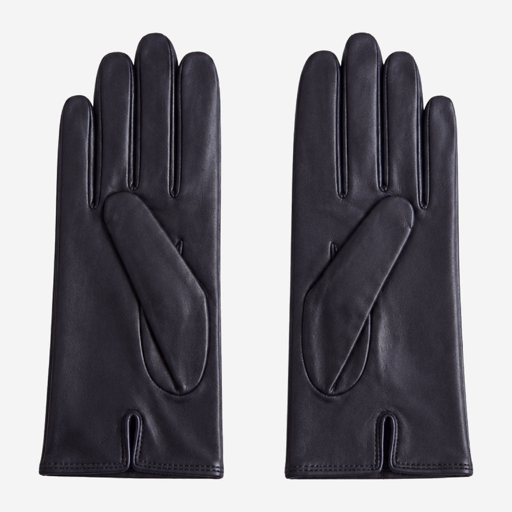 Marcella (black) - Unlined women’s lambskin leather gloves - Che Cose Belle