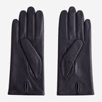Marcella (black) - Unlined women’s lambskin leather gloves - Che Cose Belle