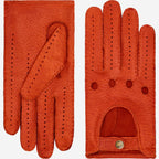 Marcello (orange) – Luxurious Italian peccary driving gloves - Che Cose Belle