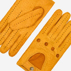 Marcello (yellow) – Luxurious Italian peccary driving gloves - Che Cose Belle