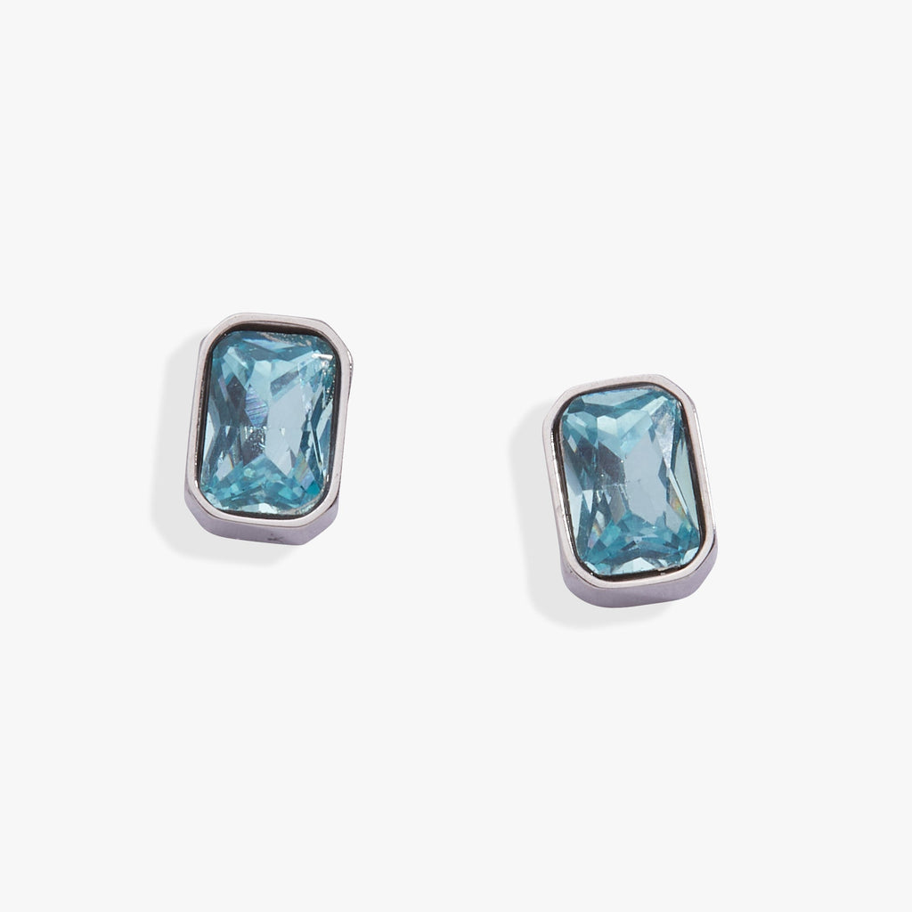 March Emerald - Cut Birthstone Stud - Che Cose Belle