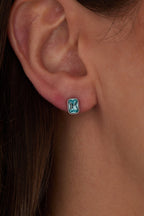 March Emerald - Cut Birthstone Stud - Che Cose Belle