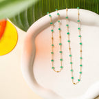 Margarita Chains - Green Onyx, Moonstone, Coral - Che Cose Belle