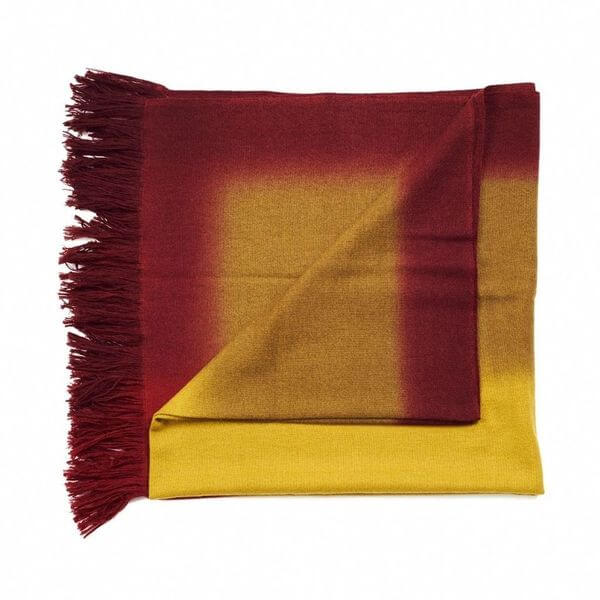 Marigold Merino Ombre Handloom Throw / Blanket Scarf - Che Cose Belle