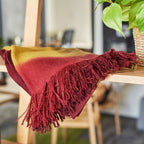 Marigold Merino Ombre Handloom Throw / Blanket Scarf - Che Cose Belle