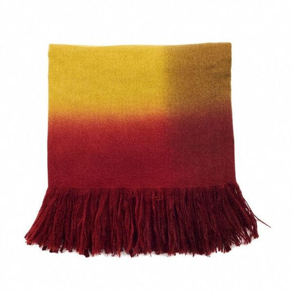 Marigold Merino Ombre Handloom Throw / Blanket Scarf - Che Cose Belle