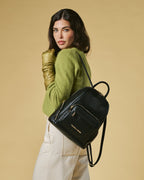 Martina (black) - Italian calf leather women's backpack - Che Cose Belle