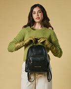 Martina (black) - Italian calf leather women's backpack - Che Cose Belle