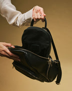 Martina (black) - Italian calf leather women's backpack - Che Cose Belle
