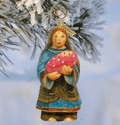 Mary Sculpted Hand-Painted Christmas Figurine by G. DeBrekht - Christmas Santa Snowman Decor - 652621 - Che Cose Belle