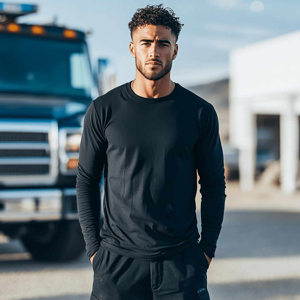 Mason Black Long Sleeve Crew - Che Cose Belle