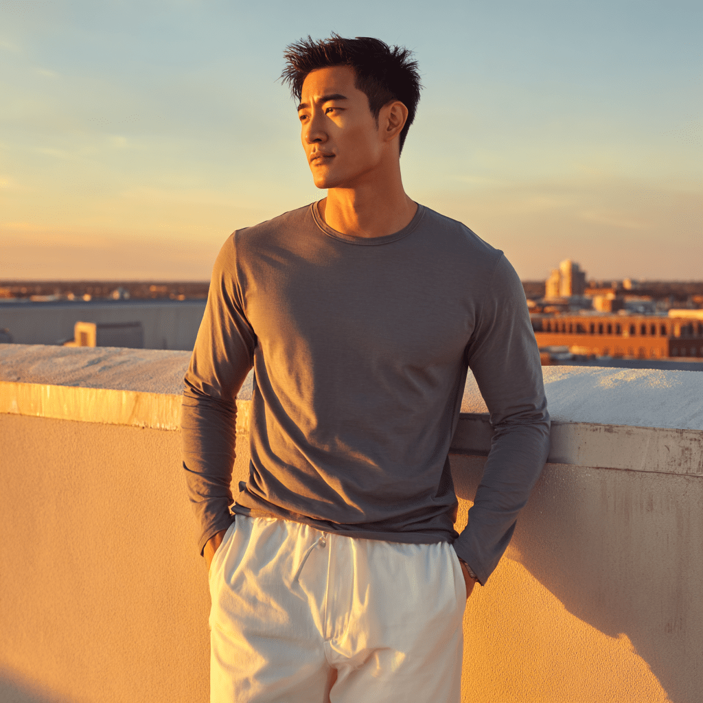 Mason Grey Long Sleeve Crew - Che Cose Belle