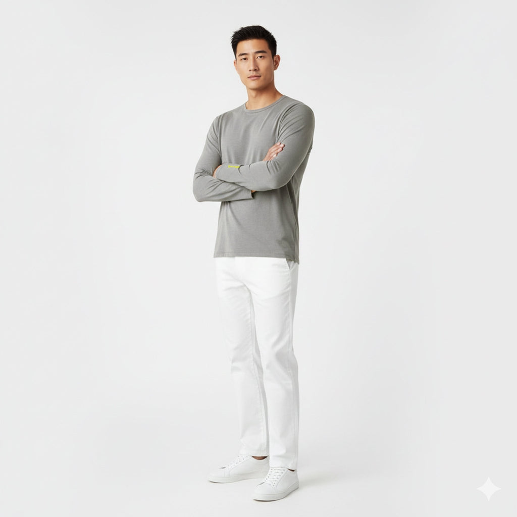 Mason Grey Long Sleeve Crew - Che Cose Belle