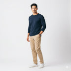 Mason Navy Long Sleeve Crew - Che Cose Belle
