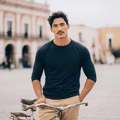 Mason Navy Long Sleeve Crew - Che Cose Belle
