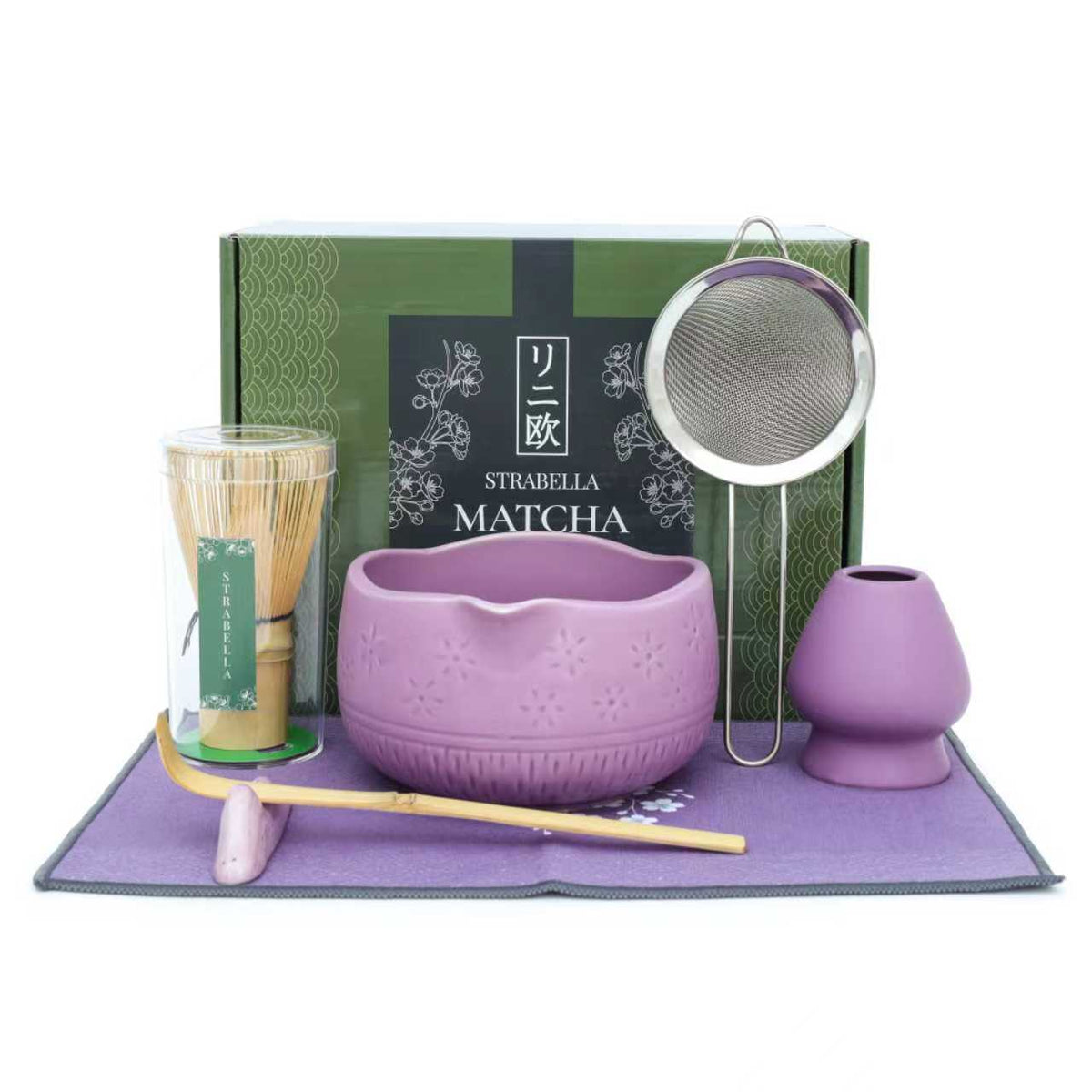 Matcha Whisk Set — Bamboo Chasen + Ceramic Chawan Gift Set - Che Cose Belle