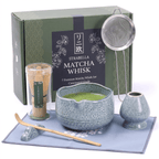 Matcha Whisk Set — Bamboo Chasen + Ceramic Chawan Gift Set - Che Cose Belle