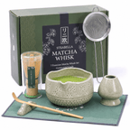 Matcha Whisk Set — Bamboo Chasen + Ceramic Chawan Gift Set - Che Cose Belle