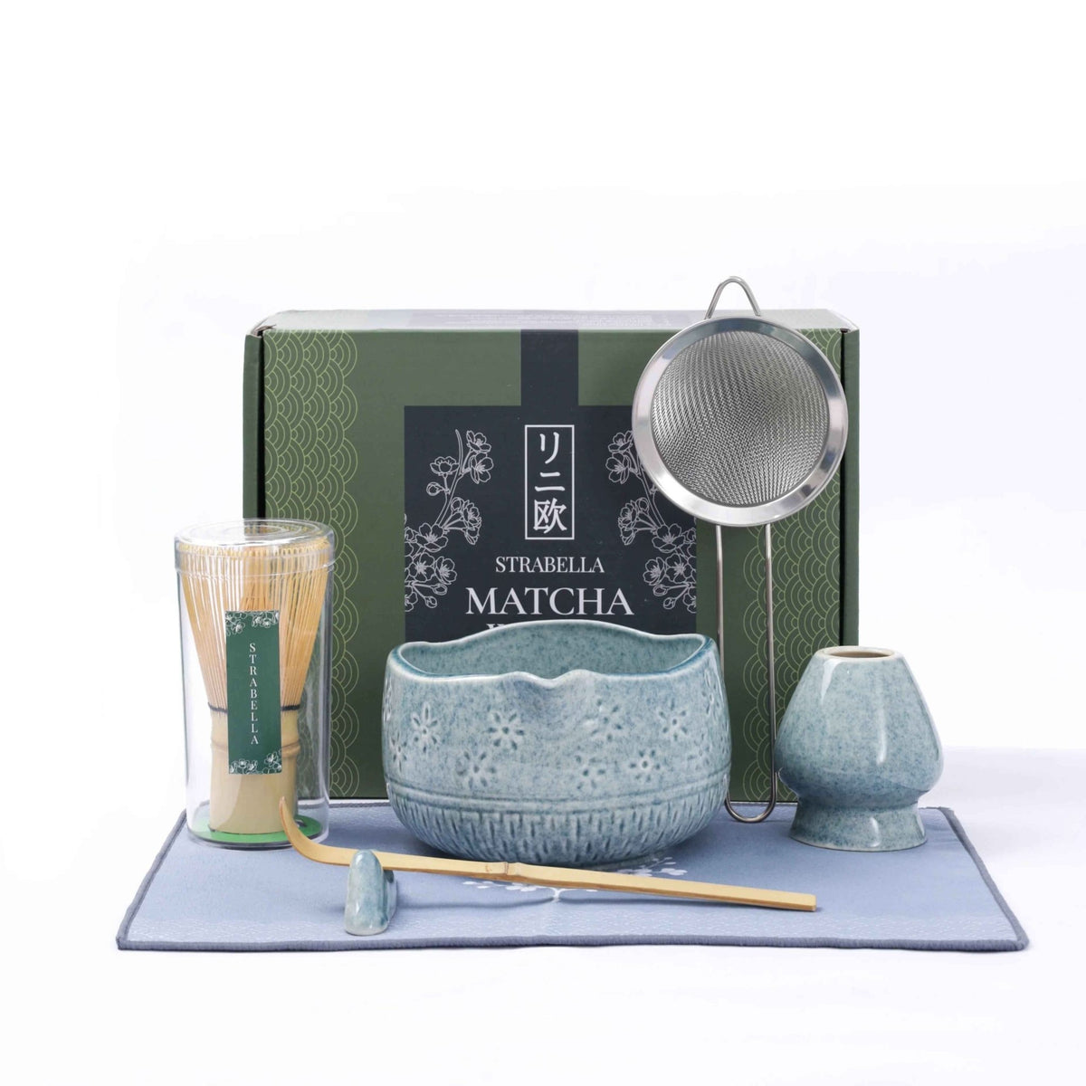 Matcha Whisk Set — Bamboo Chasen + Ceramic Chawan Gift Set - Che Cose Belle