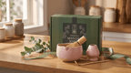 Matcha Whisk Set — Bamboo Chasen + Ceramic Chawan Gift Set - Che Cose Belle