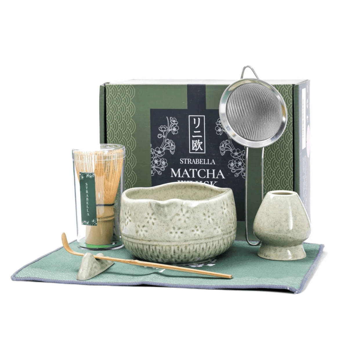 Matcha Whisk Set — Bamboo Chasen + Ceramic Chawan Gift Set - Che Cose Belle