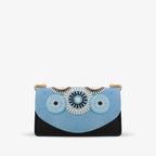 The Parama Blue Suede Leather Handbag